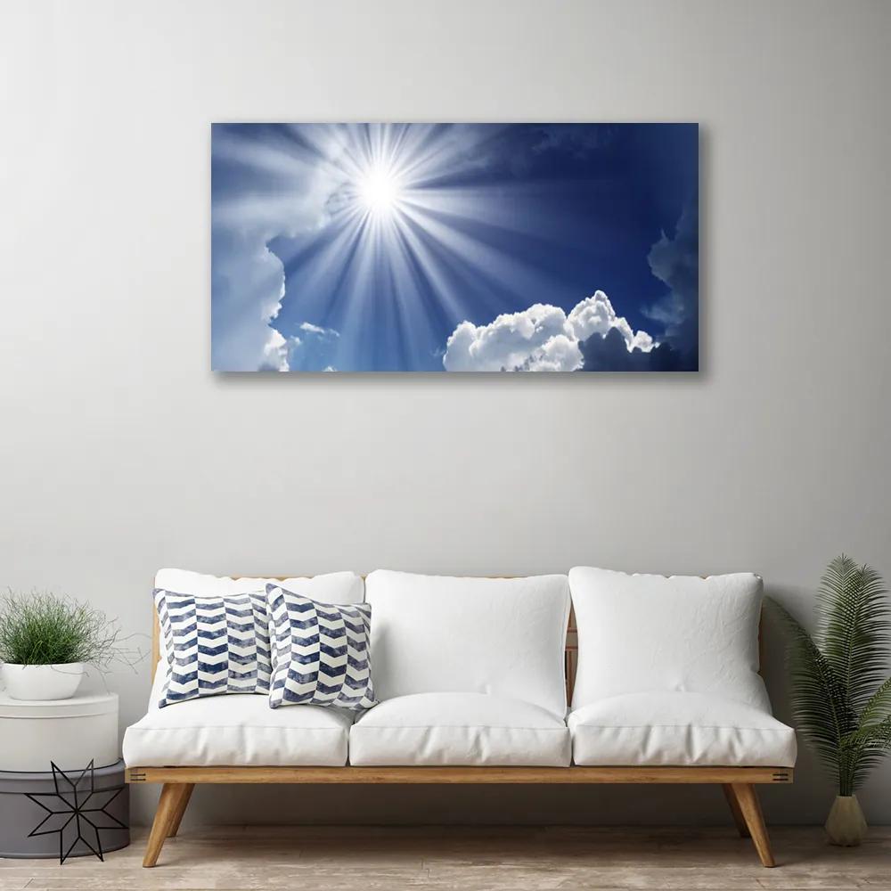 Obraz na plátne Slnko krajina 140x70 cm