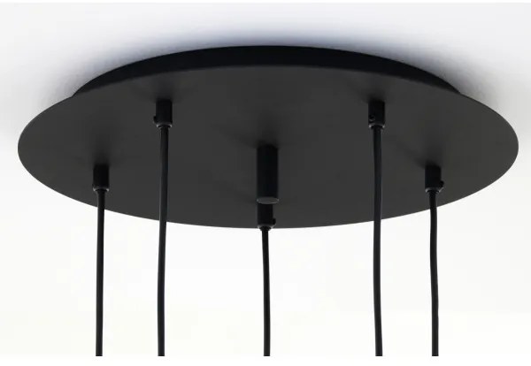 Jupiter 2017 - Luster na lanku ALAS 5xGU10/10W/230V zlatá/čierna