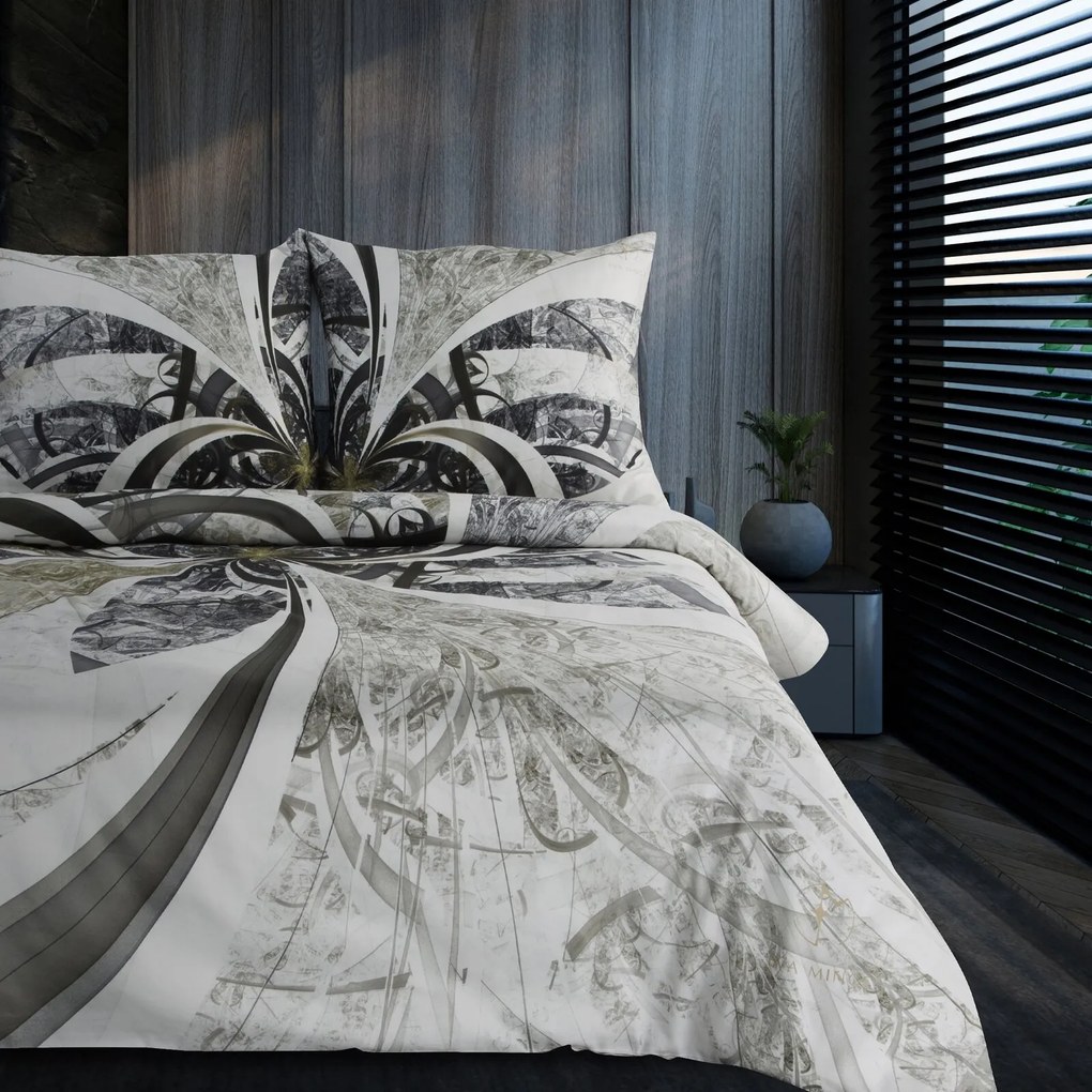 MAKOSATÉNOVÉ OBLIEČKY EVA MINGE STELIA 200X220 CM, 2 KS 70X80 CM VZOROVANÉ