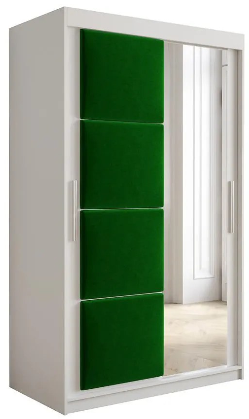 Skriňa Tapi 120 Biely/zelená