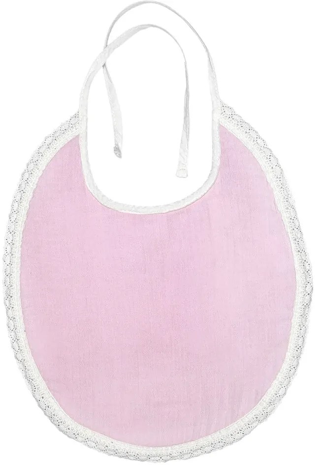 Ružový mušelínový podbradník Kindsgut Paris