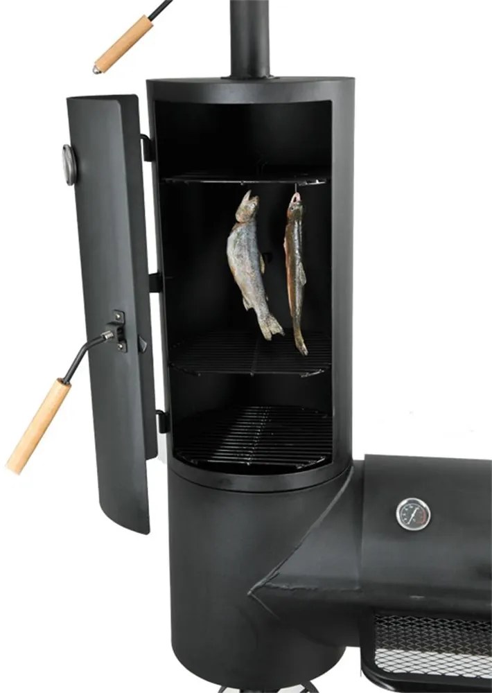 Záhradný gril s udiarňou LOKOMOTIVA AVENBERG BBQ MASTER