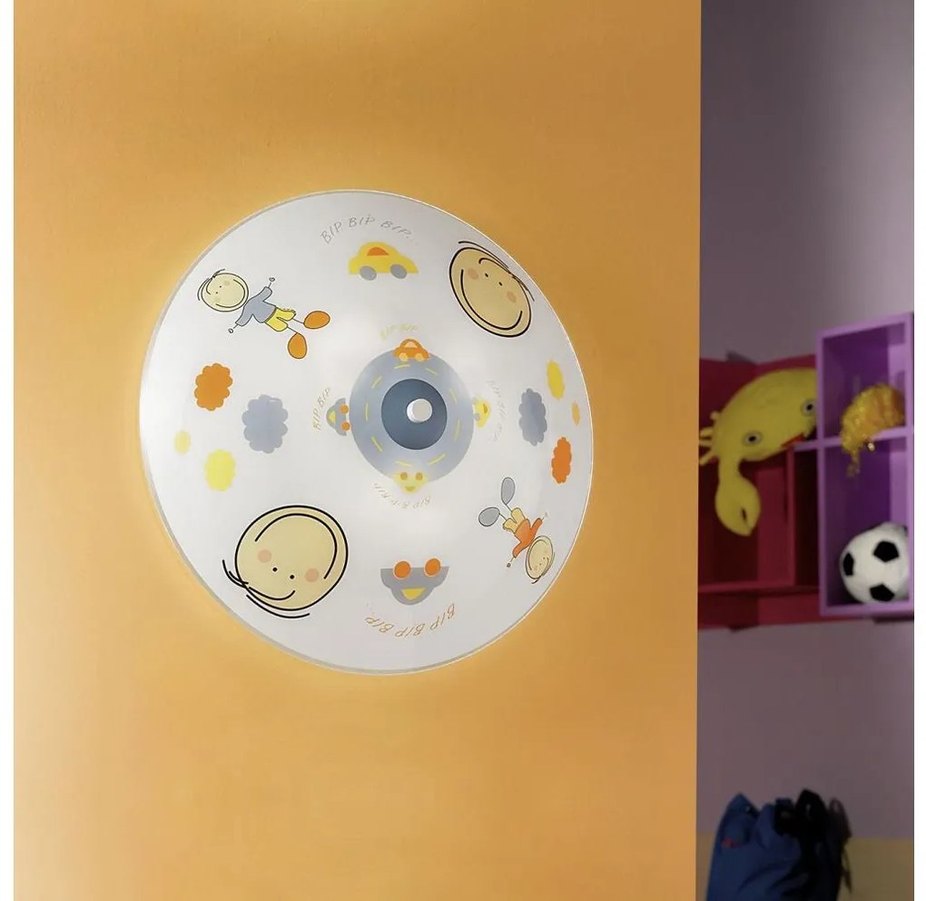 Eglo 88972 - Detské stropné svietidlo JUNIOR 2 2xE27/60W farebné EG88972