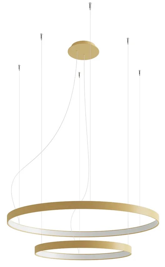 Závesné LED svietidlo Rio 2 55/78, 2x LED 80w, 3000k, g