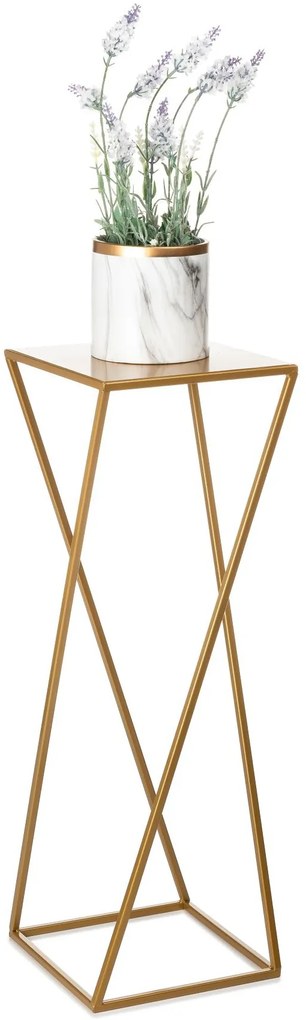 STOJAN NA KVETINÁČ LOFT4 70X24X24 CM ZLATÁ