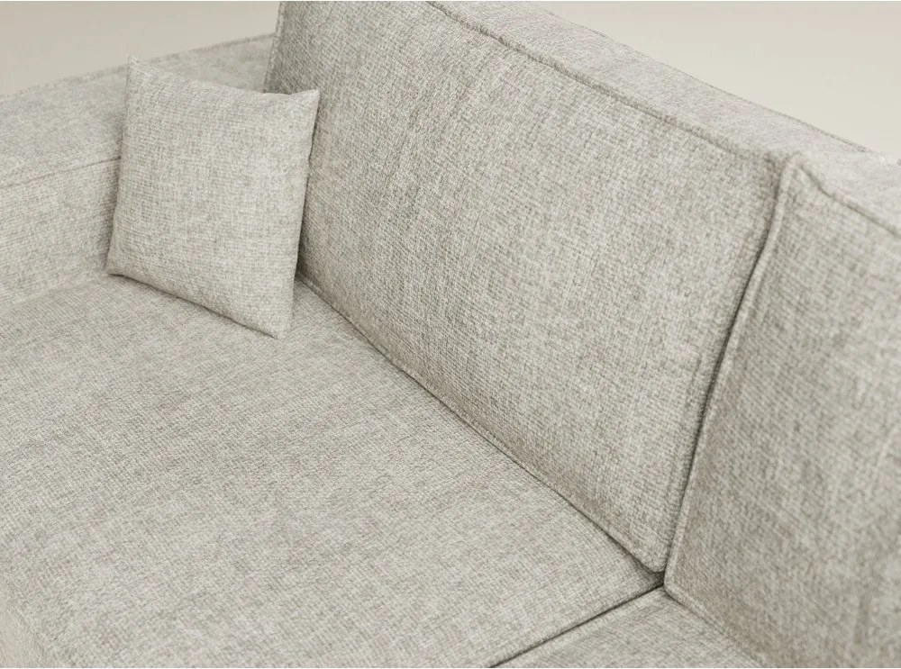 Béžová ženilková rozkladacia/s úložným priestorom rohová pohovka (pravý roh/do L) Tonga – Maison de Rêve