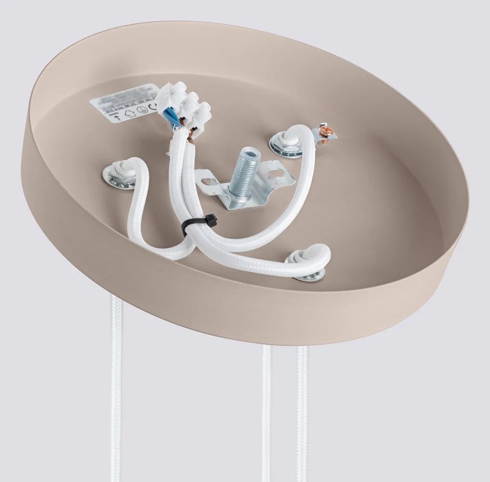 Taupe kovové závesné svietidlo ø 19,5 cm Gleam – Sollux