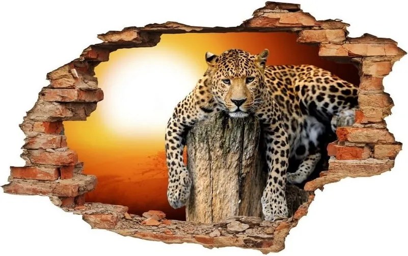 Samolepka Ambiance Landscape Leopard, 60 × 90 cm