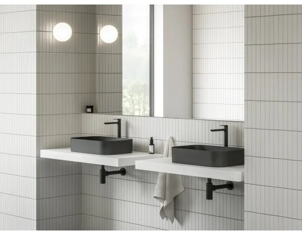 Ravak XJX0D155001 - Umývadlo na dosku CERAMIC SLIM 55x37 cm keramika/čierna