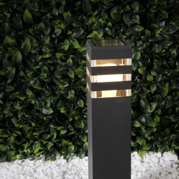 Stmievateľné LED RGBW vonkajšie svietidlo TEKSAS 1xE27/9W/230V 74 cm IP44 antracit