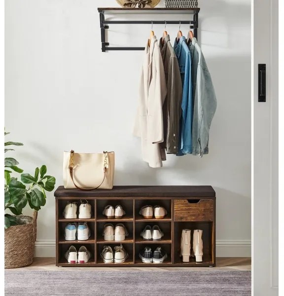 Botník VOREN hnedá/čierna