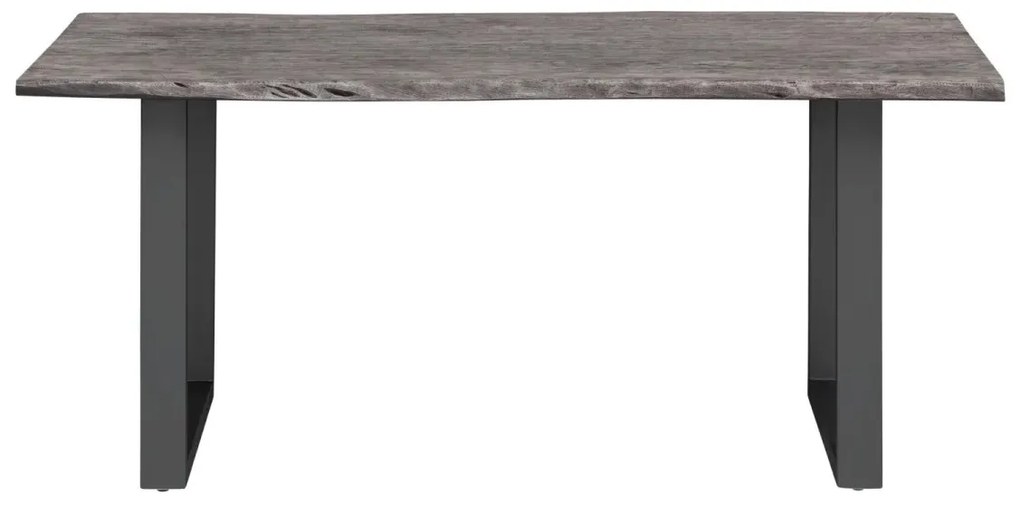 furniture-nabytek.cz - Masivní jídelní stůl Bullwer z akácie, lakovaný, šedý – 230×100 cm