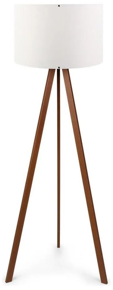 Stojacia lampa AYD 1xE27/60W/230V biela/hnedá