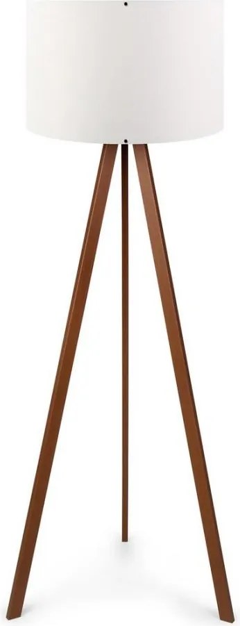 Stojacia lampa AYD 1xE27/60W/230V biela/hnedá