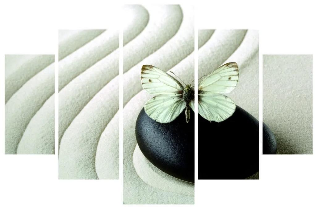 Viacdielny obraz Sand Butterfly 92 x 56 cm