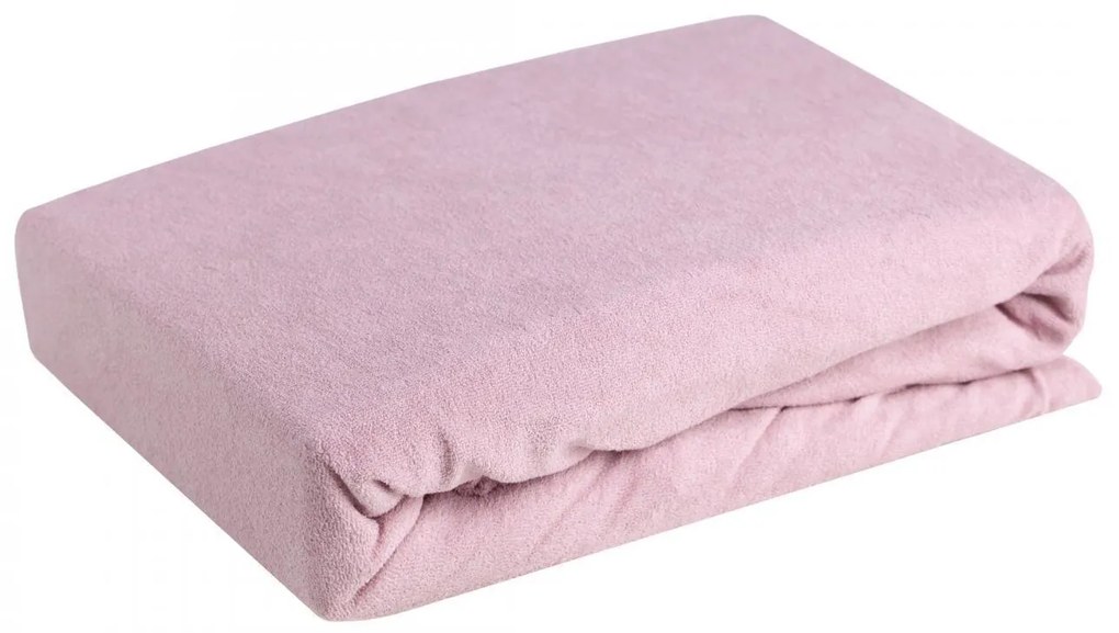 FROTÉ PRESTIERADLO 200X220 CM, VÝŠKA 20 CM PÚDROVO RUŽOVÉ