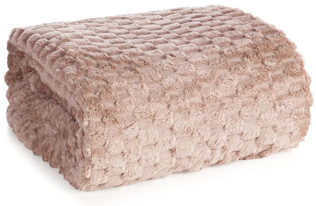 DEKA Z MIKROFLANELU CINDY6 200X220 CM BÉŽOVÁ