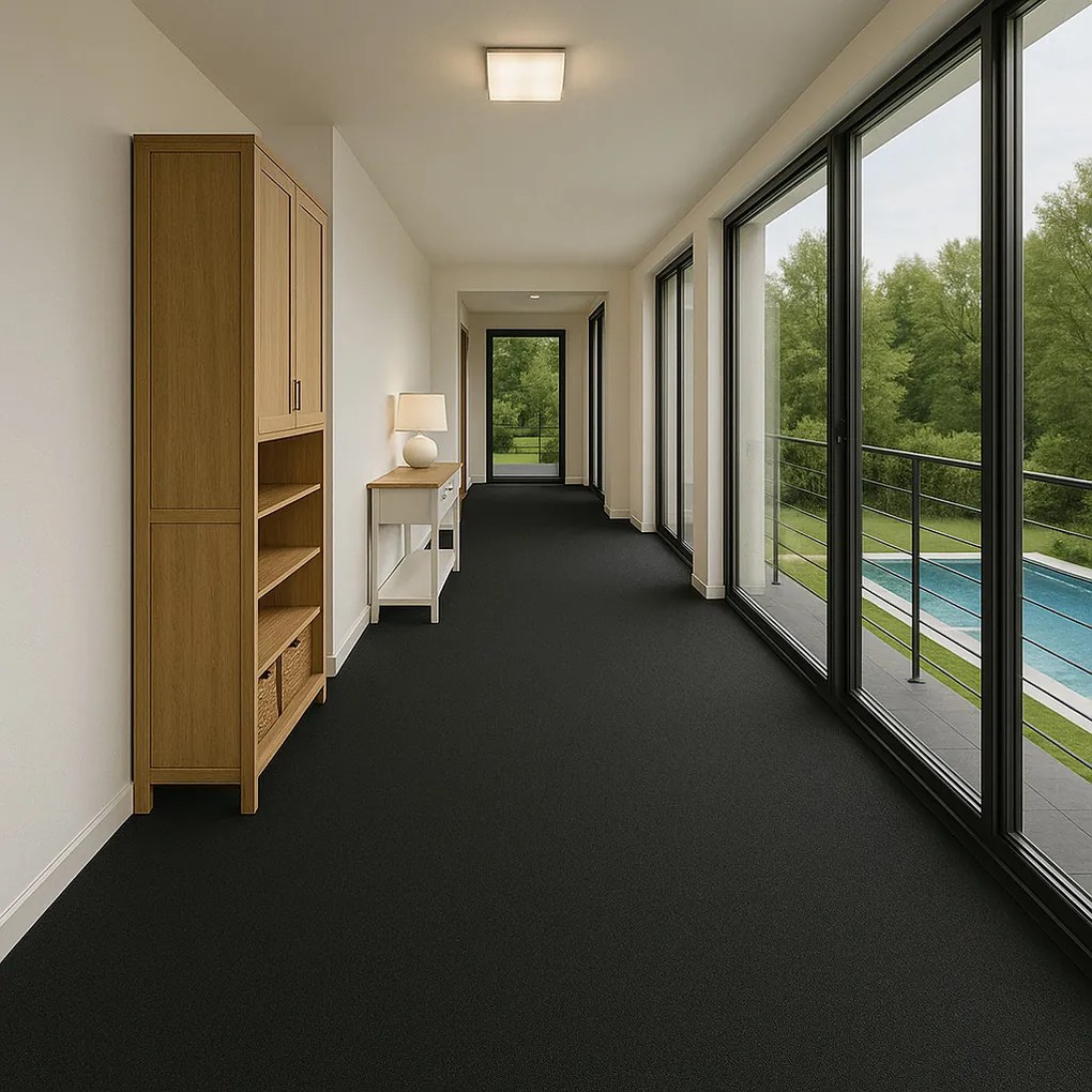 Betap, Čistiaca zóna Polo antra metráž - neúčtujeme odrezky z role, na mieru, šíře 1,33m,1m,2m,3m,4m,na mieru, neúčtujeme odrezky, čierna, guma (gél - protišmykový), chodba / predsieň