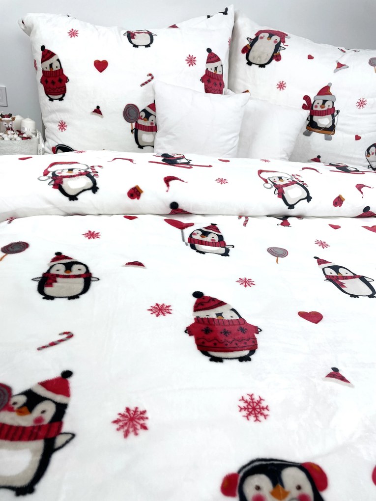 Posteľná obliečka Mikroplyš Penguin 140x200/70x90 cm | INTERMEDIC SK
