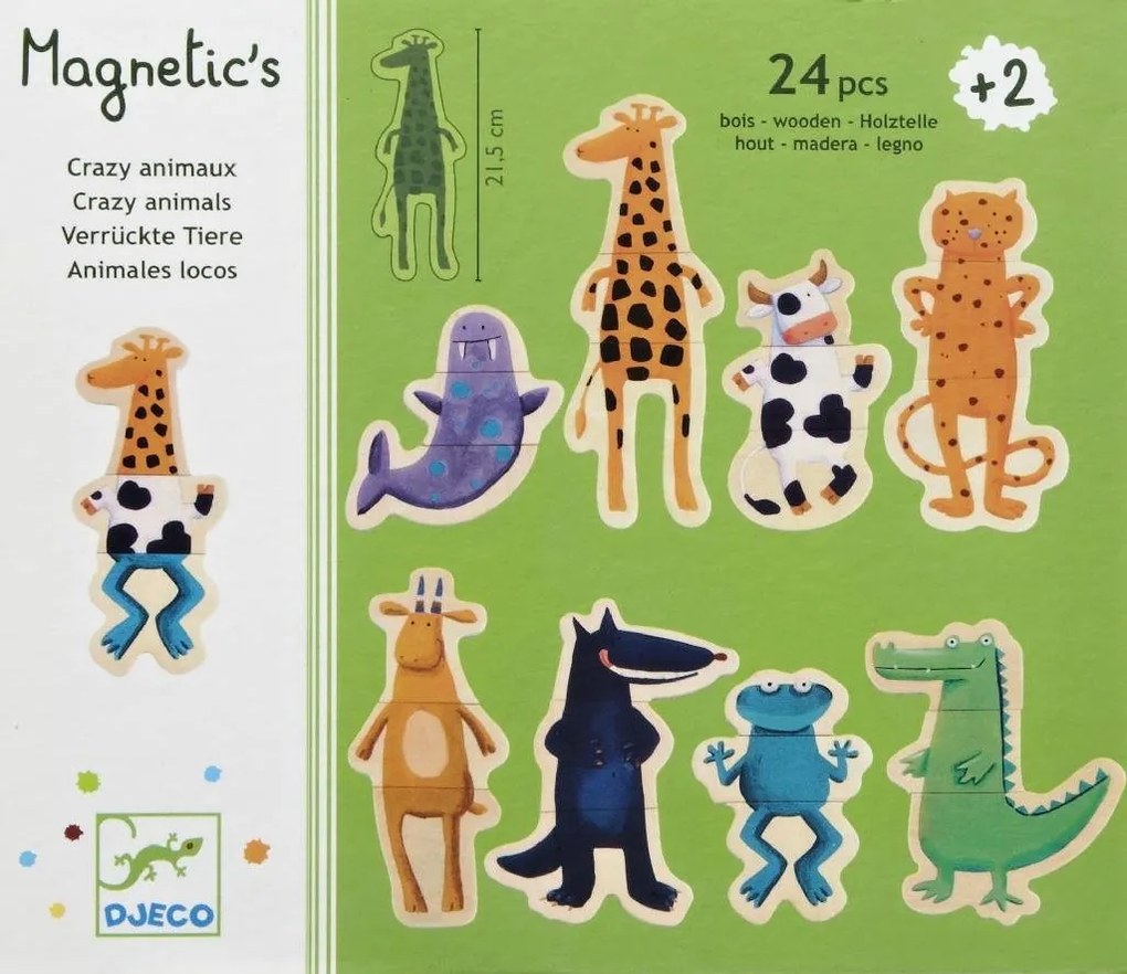 Magnetické trojdielne zvieratká