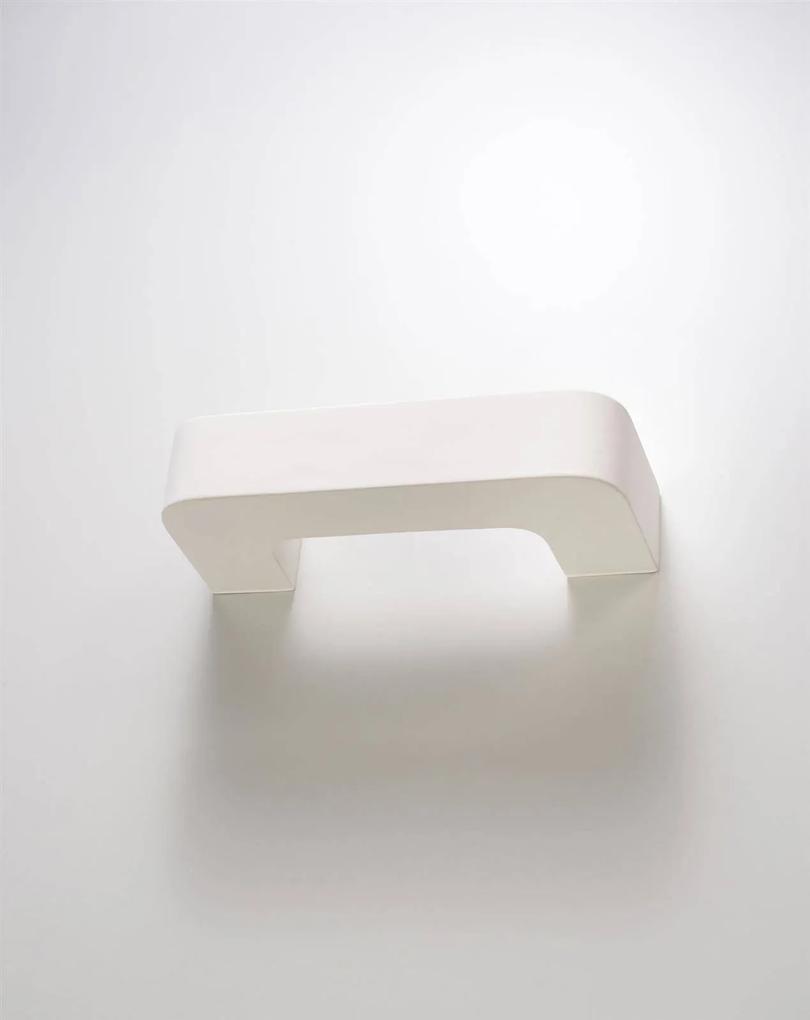 Nástenné svietidlo Magnet, 1x biele keramické tienidlo