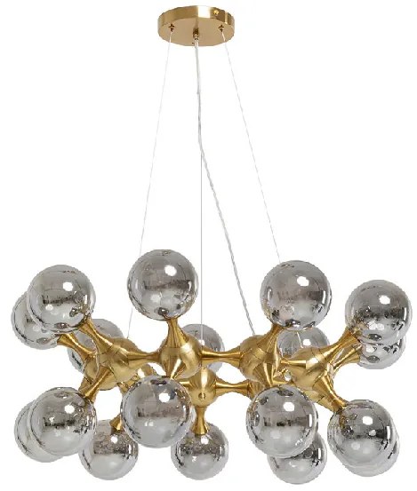 Atomic Balls závesná lampa mosadz 74cm