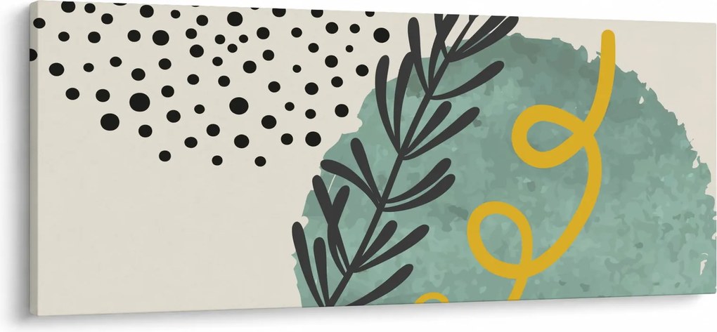 Obraz - Abstraktné listy N⁰1 (120x50 cm)