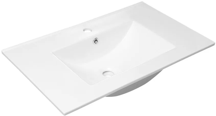 Sapho Sapho, SLIM keramické umývadlo 76,5x46cm, nábytkové, 1601-75