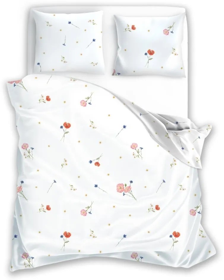 Povlečení z mikrovlákna SATYN 013 160x200 cm + 2x 70x80 cm bílé