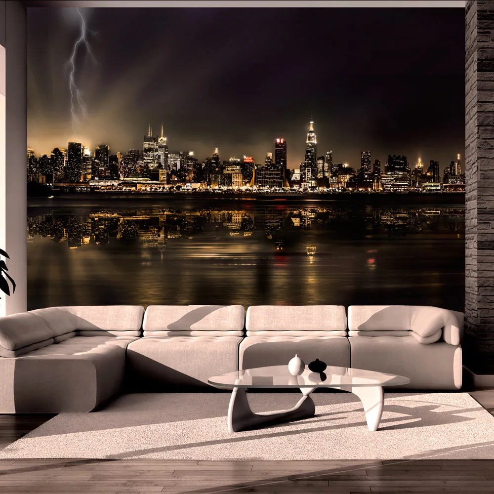 Artgeist Fototapeta - Storm in New York City Veľkosť: 200x140, Verzia: Premium