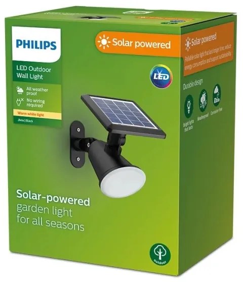 Philips - LED Solárne nástenné svietidlo JIVIX LED/1,4W/3,7V 1800 mAh IP44