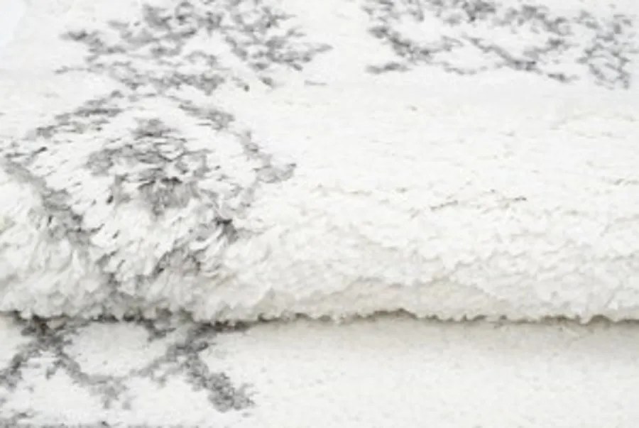 TA Koberec G939A KRÉMOVÁ/TMAVOSIVÁ BOHO Rozmer: 100x400 cm