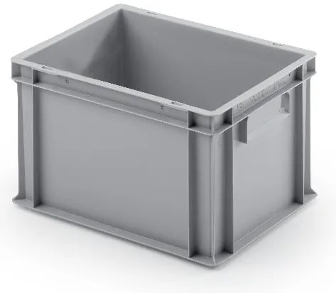 Sada 8 kusov - Euro prepravka UNISTA s uzavretými rukoväťami 43-235 - sivá