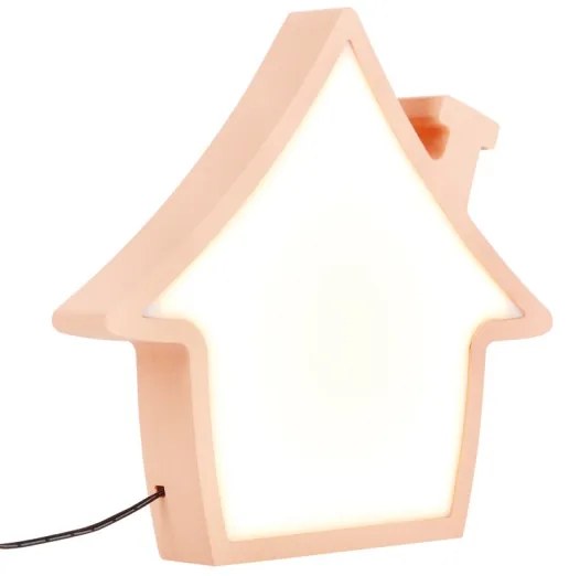 LED Detská stolná lampa HOUSE LED/10W/230V ružová