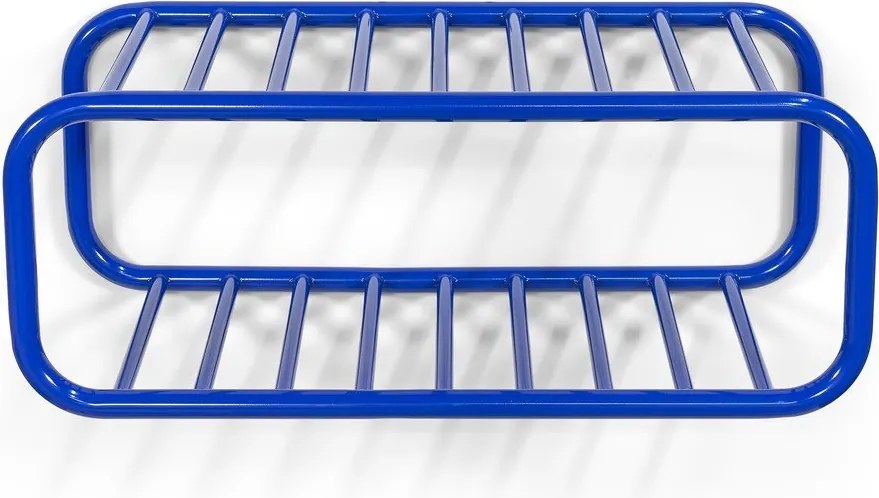 Modrá kovová závesná skrinka na topánky 72x28x35 cm Retro – Spinder Design