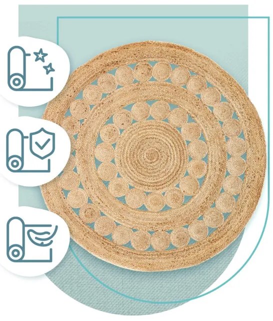 Koberec Arte Herma Natural kruh