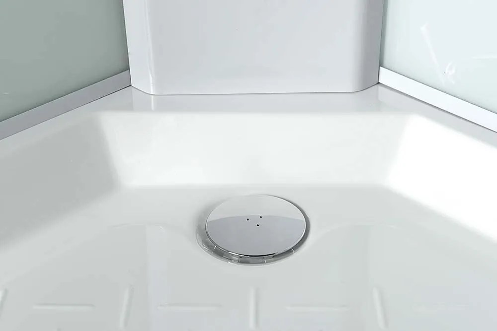 Aqualine Sapho, AIGO sprchová vanička 900x900 mm s príslušenstvom, YB93-1