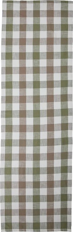 MOUNTAIN LODGE Behúň na stôl 50 x 160 cm - zelená/hnedá