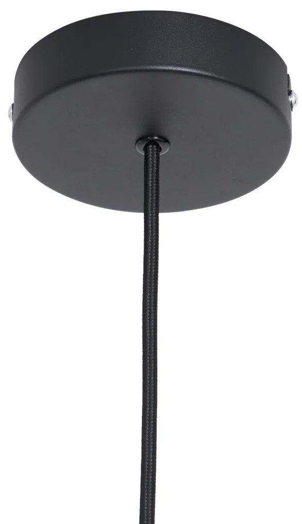 Japandi závesná lampa hnedá s látkovým tienidlom 50cm - Plu