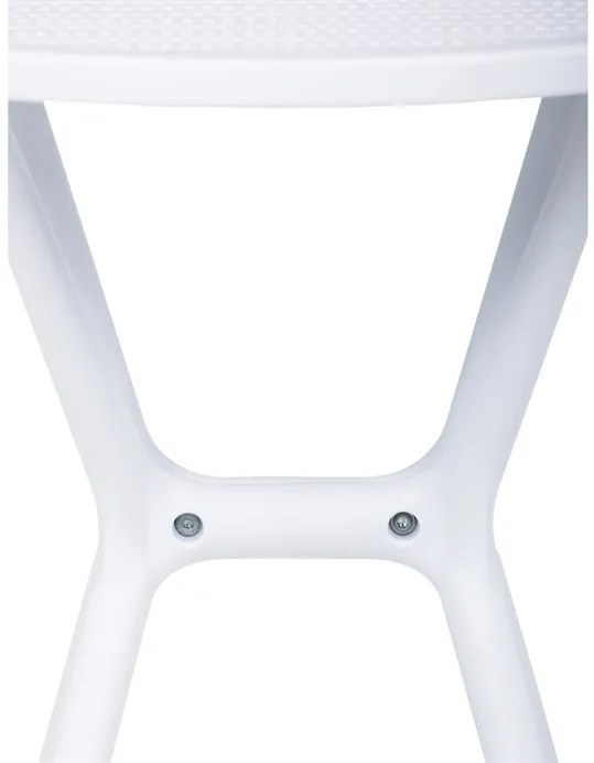 Autronic BONTEC Jedálenský stôl 65x65cm, plast, biela, DT-X7007 WT Farba: Biela