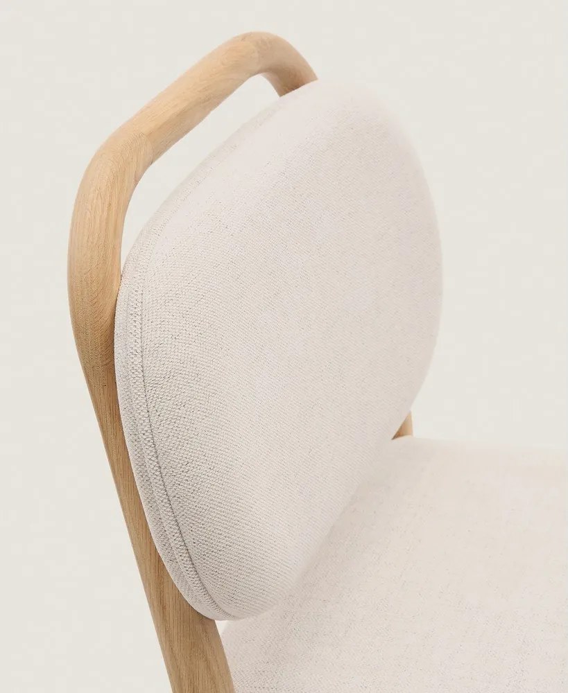 Béžová barová stolička (výška sedadla 66 cm) Helda – Kave Home
