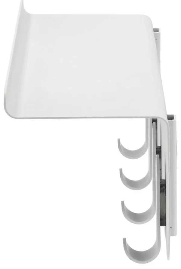 Svetlosivý oceľový nástenný vešiak s poličkou 11,5 cm A-Hallway – Zone