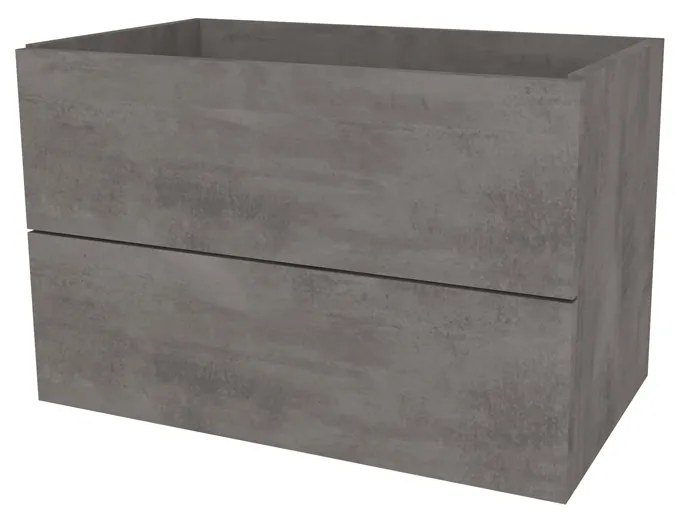 Mereo, Mereo Aira, kúpeľňová skrinka 81 cm, Multidecor, Betón tmavosivý, MER-CN791SBET2