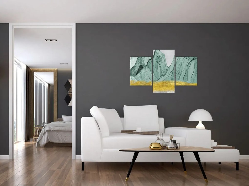 Obraz - Smaragdové hory N⁰1 (90x60 cm)