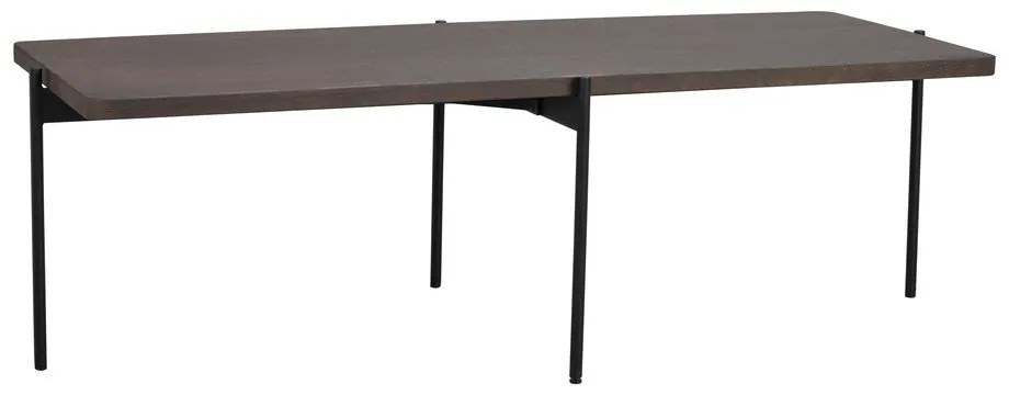 Hnedý konferenčný stolík z jaseňového dreva Rowico Shelton, 145 x 60 cm