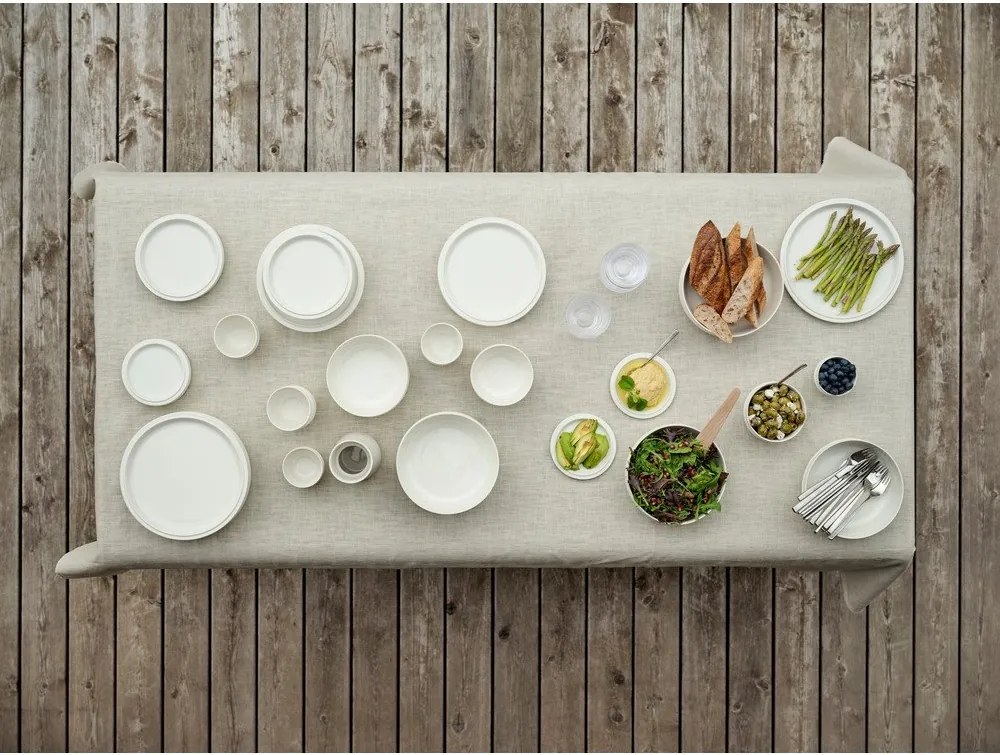 Krémovobiely dezertný porcelánový tanier ø 20 cm Eau – Zone