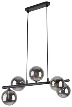 Závesná lampa gule čierna ESTERA V
