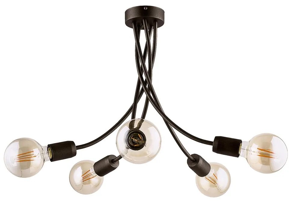 Jupiter 1638 - Luster na tyči LUCE 5xE27/60W/230V titan