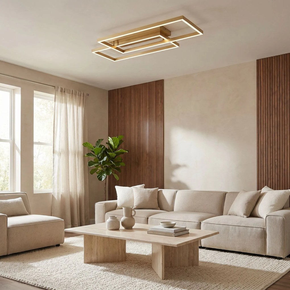 Toolight Toolight, LED stropné svietidlo, 80cm, 50W, 4000K, 4000lm, SWE060-C, zlatá matná, OSW-20160