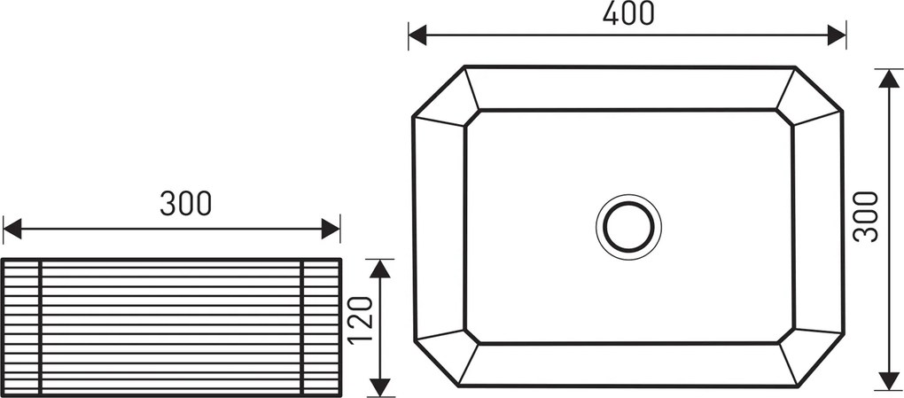Novoterm Keramické umývadlo na dosku NV-KR-331 biele